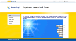 Desktop Screenshot of engelmann-haustechnik.solarlog-web.de