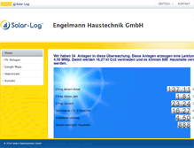 Tablet Screenshot of engelmann-haustechnik.solarlog-web.de